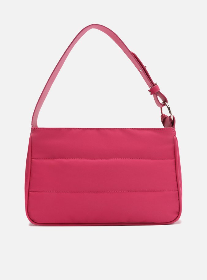 Bolsa Hobo Rosa Nylon Pequena Brizza
