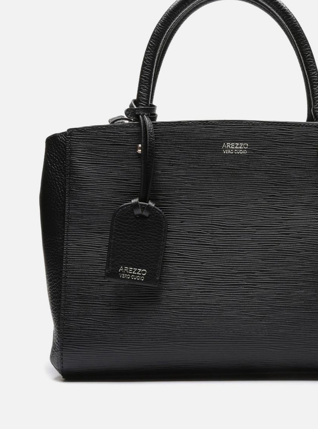 Bolsa Couro Tote Média Bella Preta — foto 6