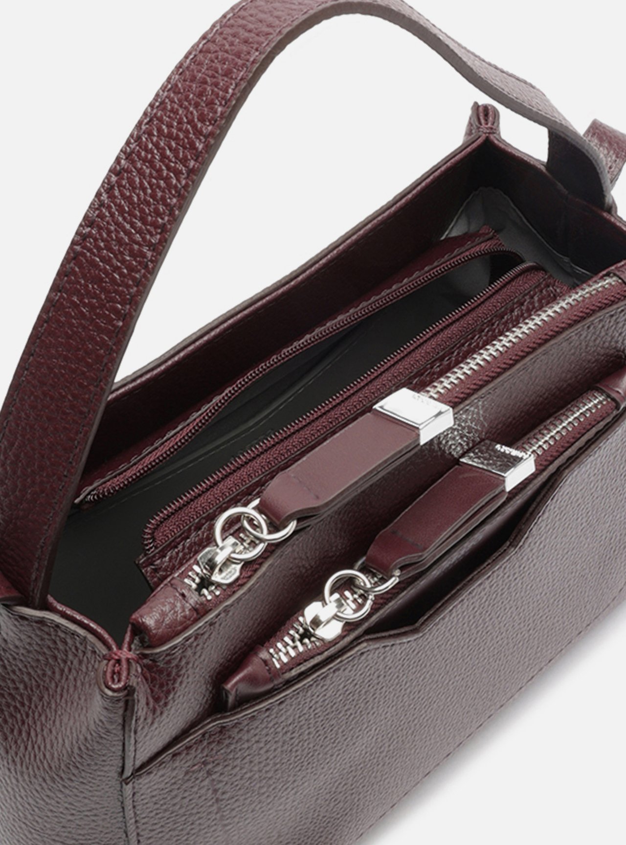 Bolsa Tote Vermelha Média Metais — foto 4