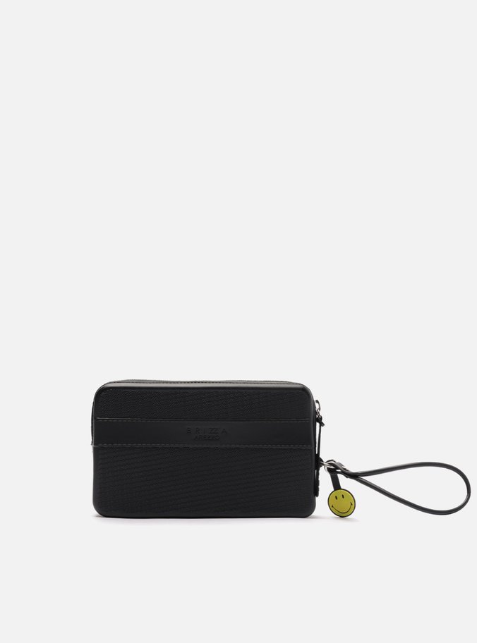 Clutch Preta Print Alça Malu Smiley