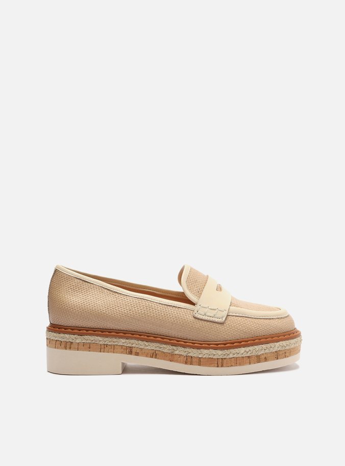 Mocassim Bege Sola Multimaterial