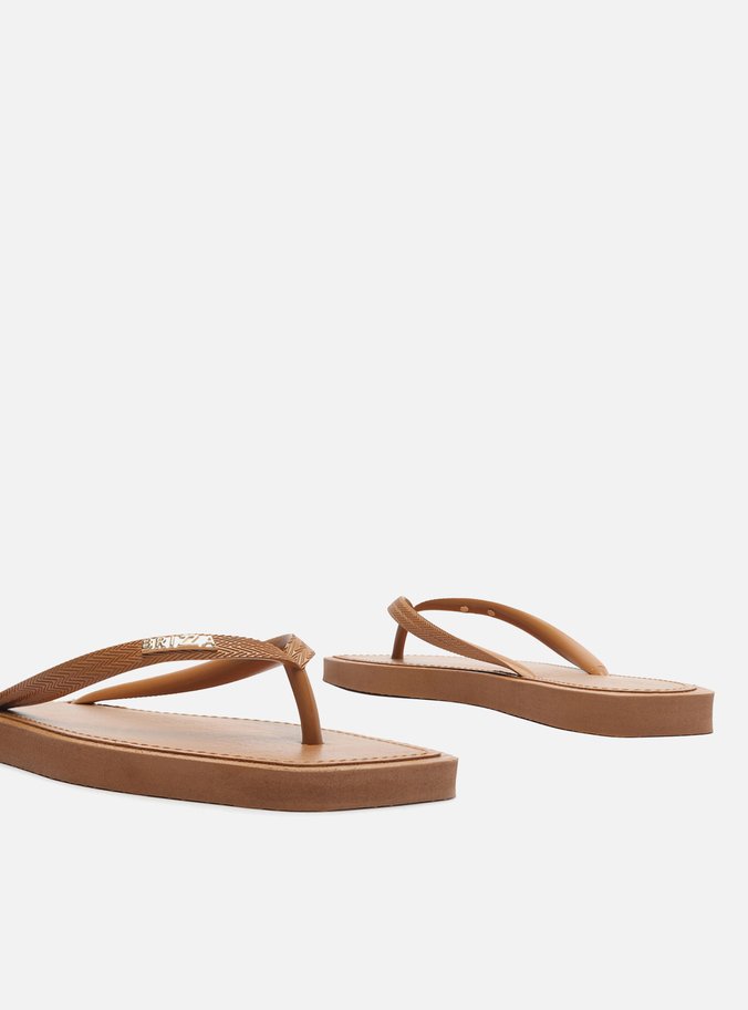 Chinelo de Dedo Marrom Recouro Square Brizza