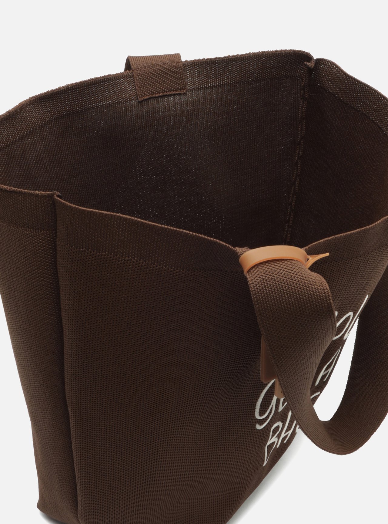 Bolsa Shopping Marrom Crochê Grande Brizza Bacio Di Latte — foto 4