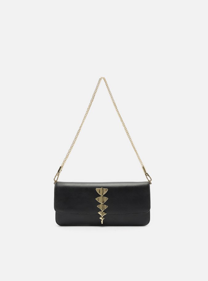 Bolsa Shoulder Preta Couro Pequena Lenny Niemeyer