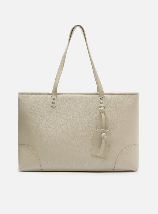 Bolsa Shopping Bege Giorno Grande Bag Charm