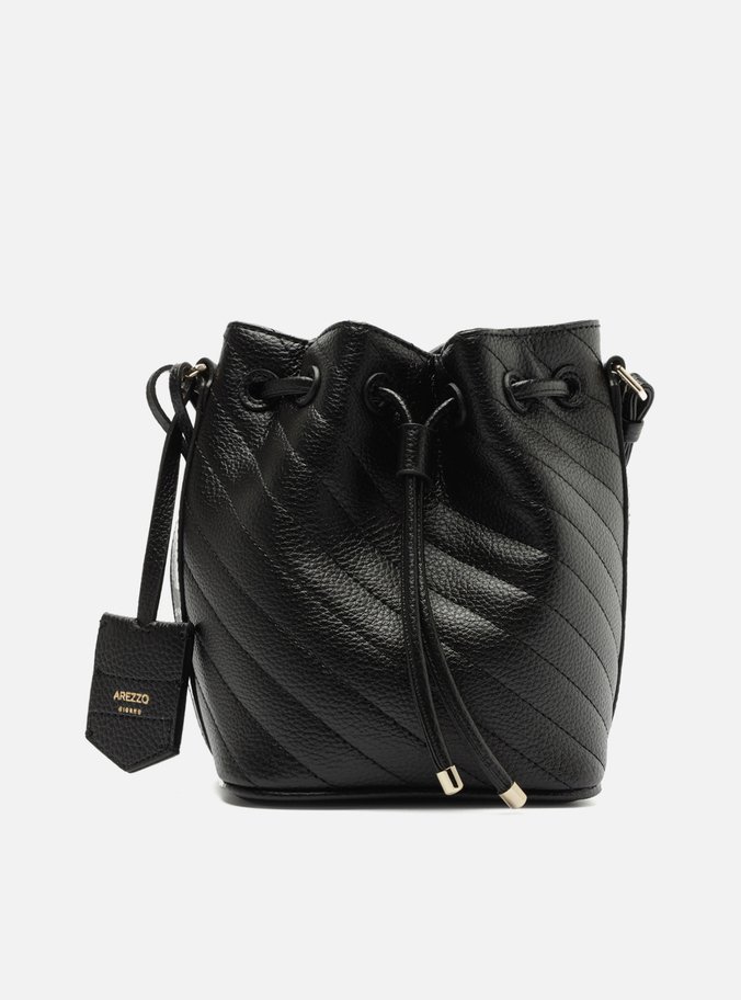 Bolsa Bucket Preta Média Matelassê Bag Charm
