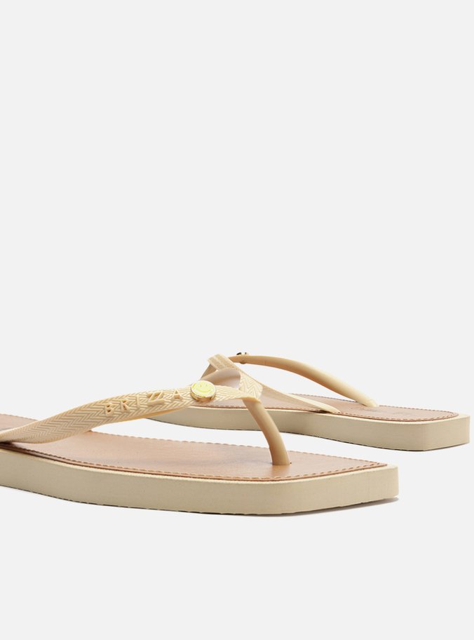 Chinelo de Dedo Branco Recouro Square Smiley