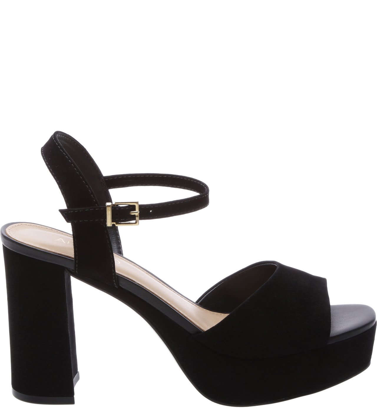 Salto alto sale preto plataforma