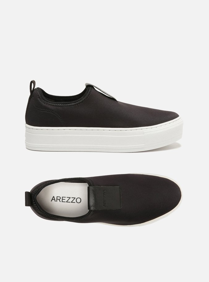 Tênis Flatform Preto Slip On