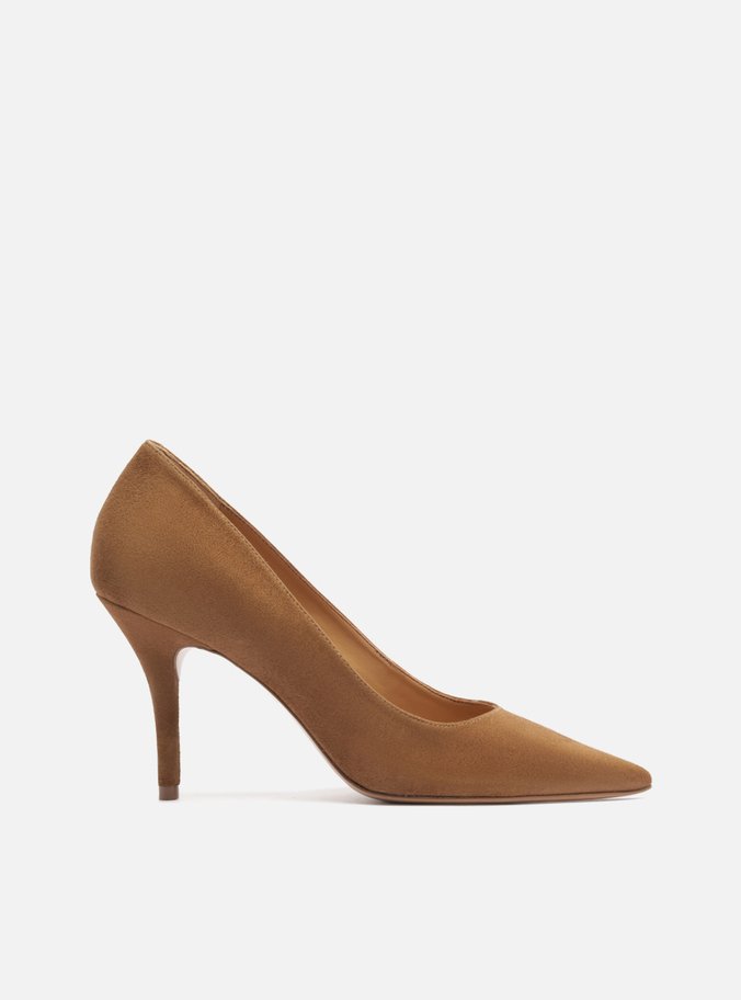 Scarpin Marrom Camurça Salto Fino