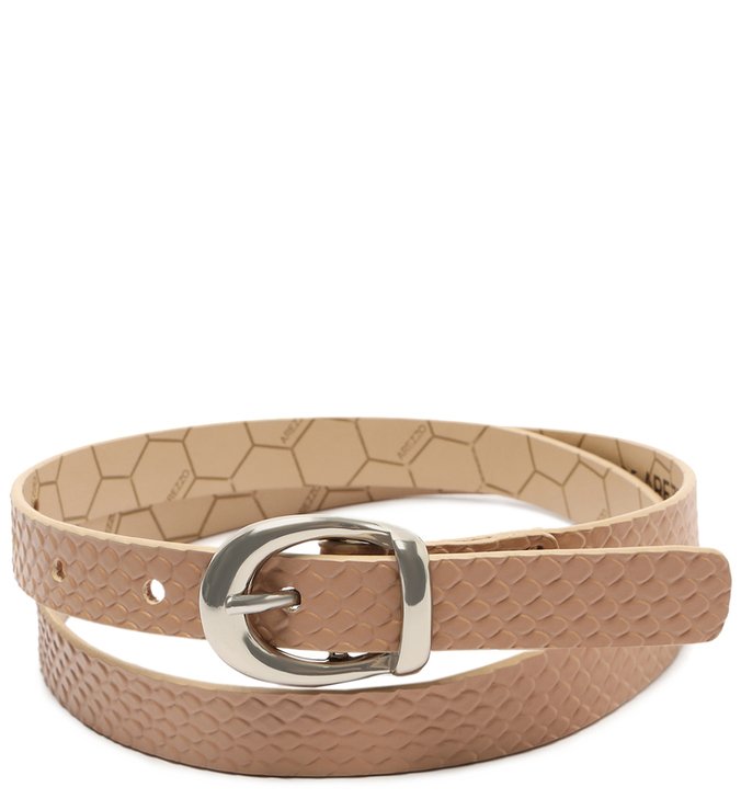 Cinto Marrom Snake Fino Vic