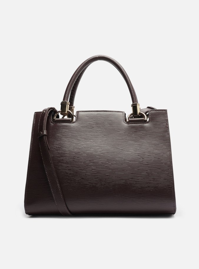 Bolsa Tote Marrom Couro Abraccio Grande
