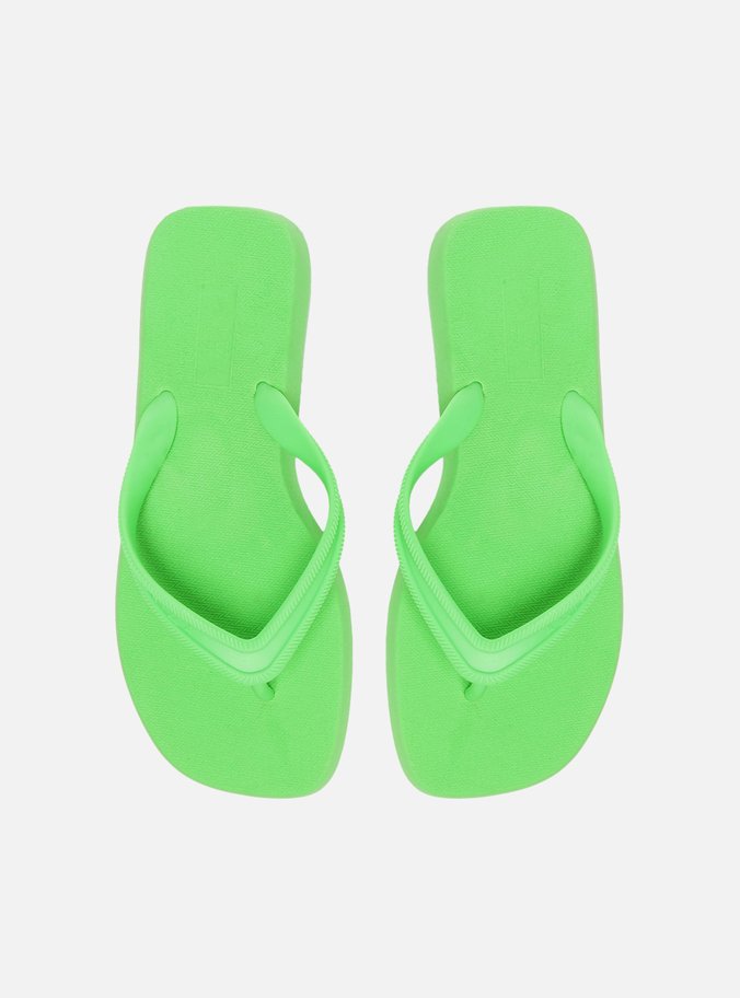 Chinelo de Dedo Verde Limão Brizza Injetado
