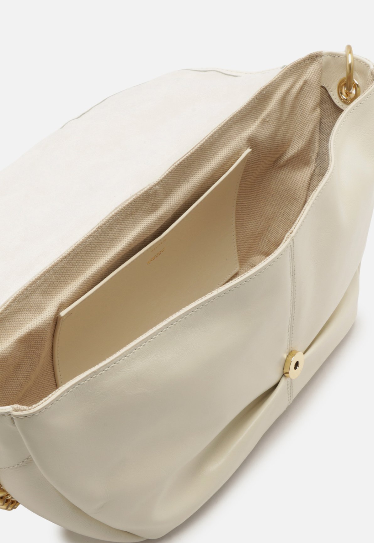 Bolsa Tiracolo Branca Couro Metais — foto 4