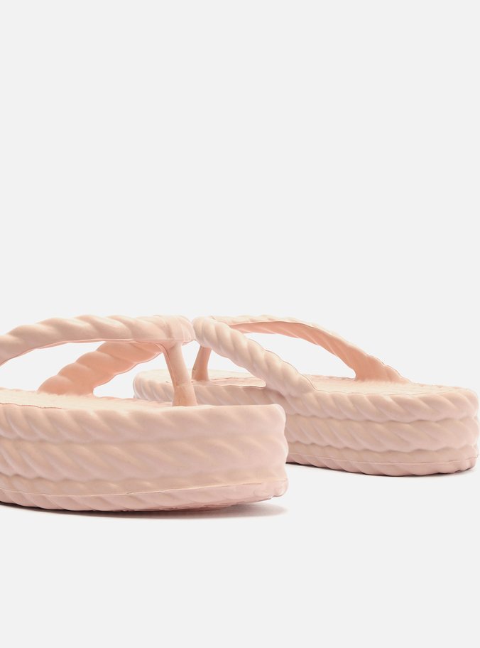 Sandália Rosa Flatform Marrocos Mid
