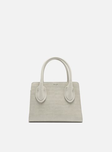 Bolsa Tote Off White Croco Pequena