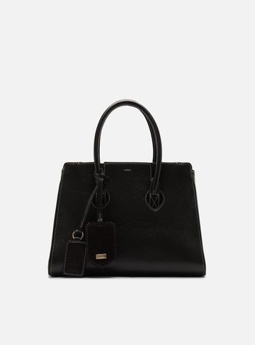 Bolsa Tote Marrom Couro Heritage Média