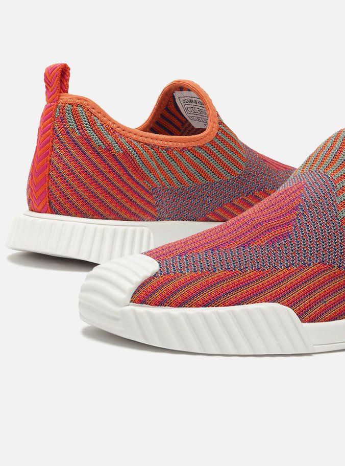 Tênis Slip On Colorido Knit ZZ Mov