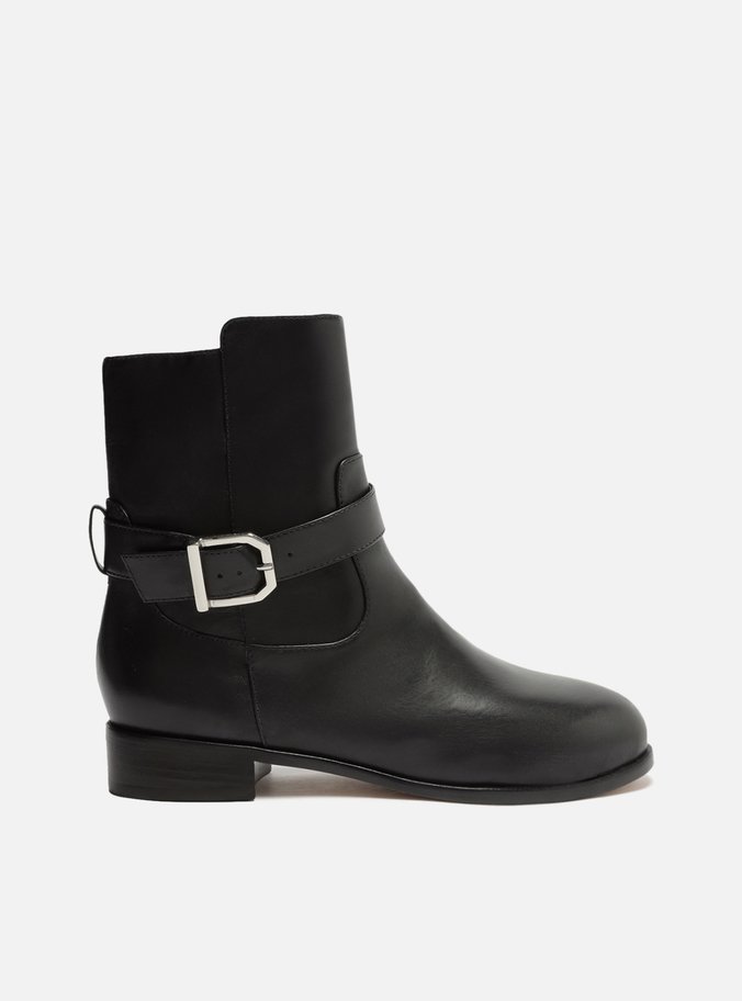 Bota Preta Couro Cano Curto Savannah