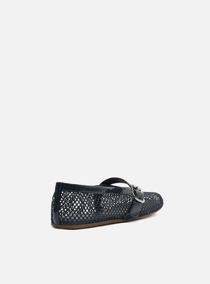 Sapatilha Azul Tela Fivela
