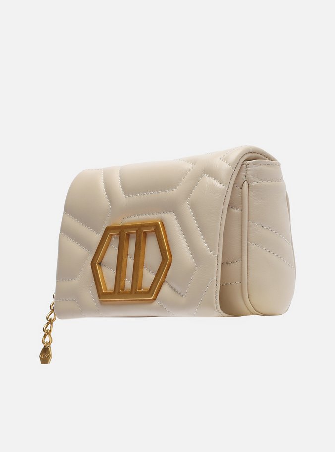 Bolsa Tiracolo Nude Couro Emma Pequena