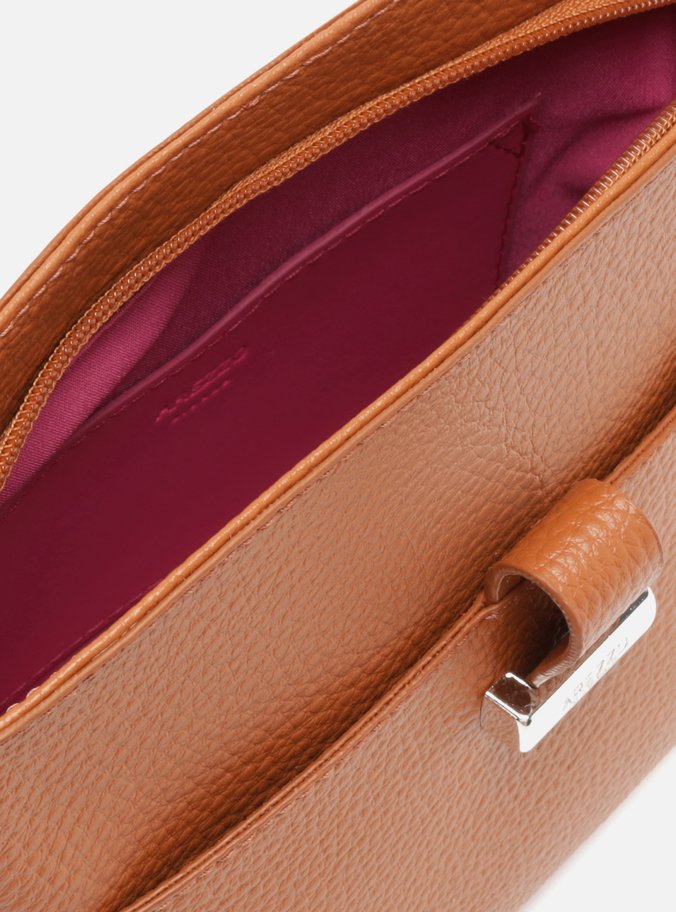Bolsa Tiracolo Marrom Toscana Pequena
