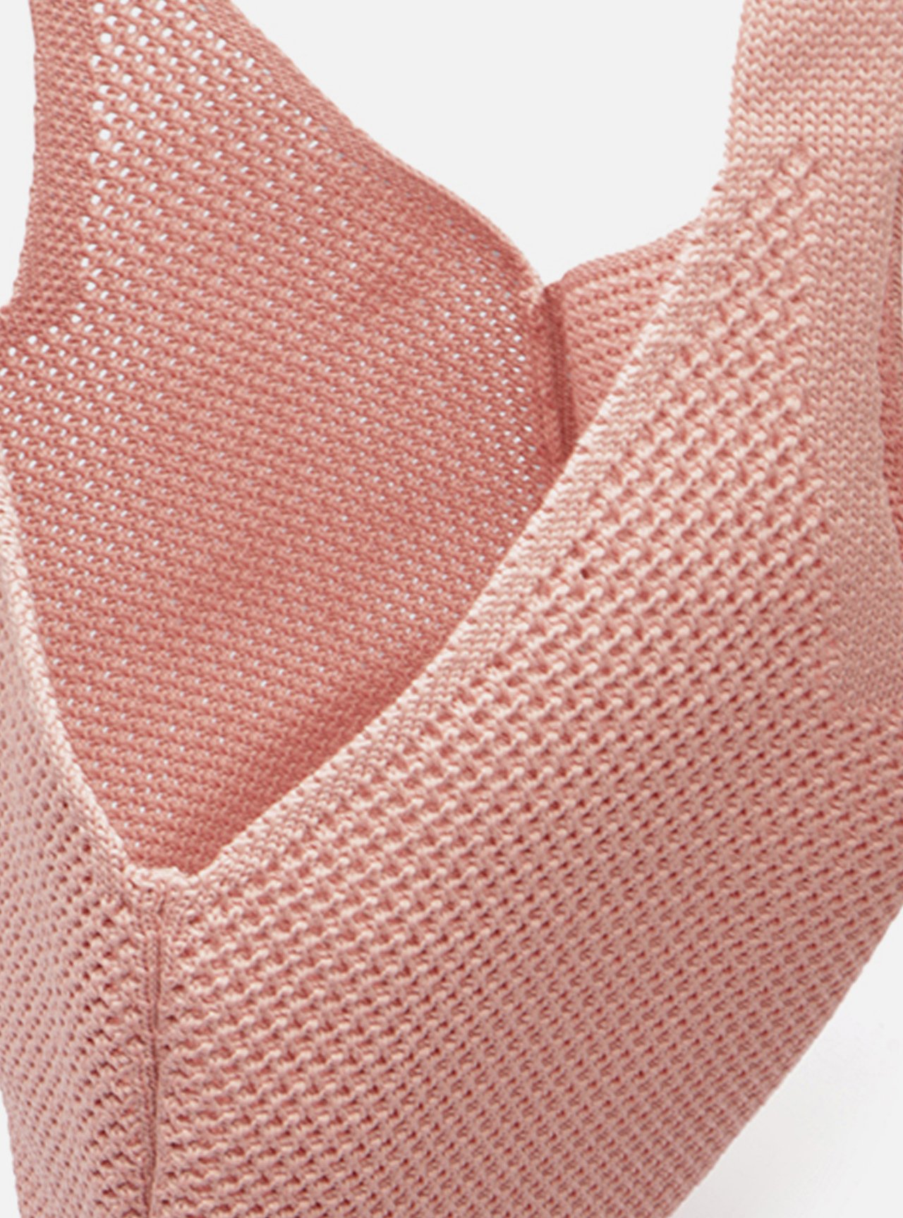 Bolsa Shopping Rosa Knit Grande Brizza — foto 4