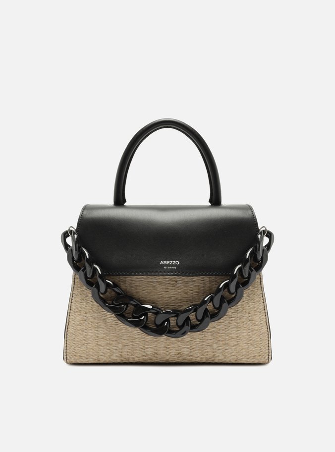Bolsa Satchel Preta Iara Média