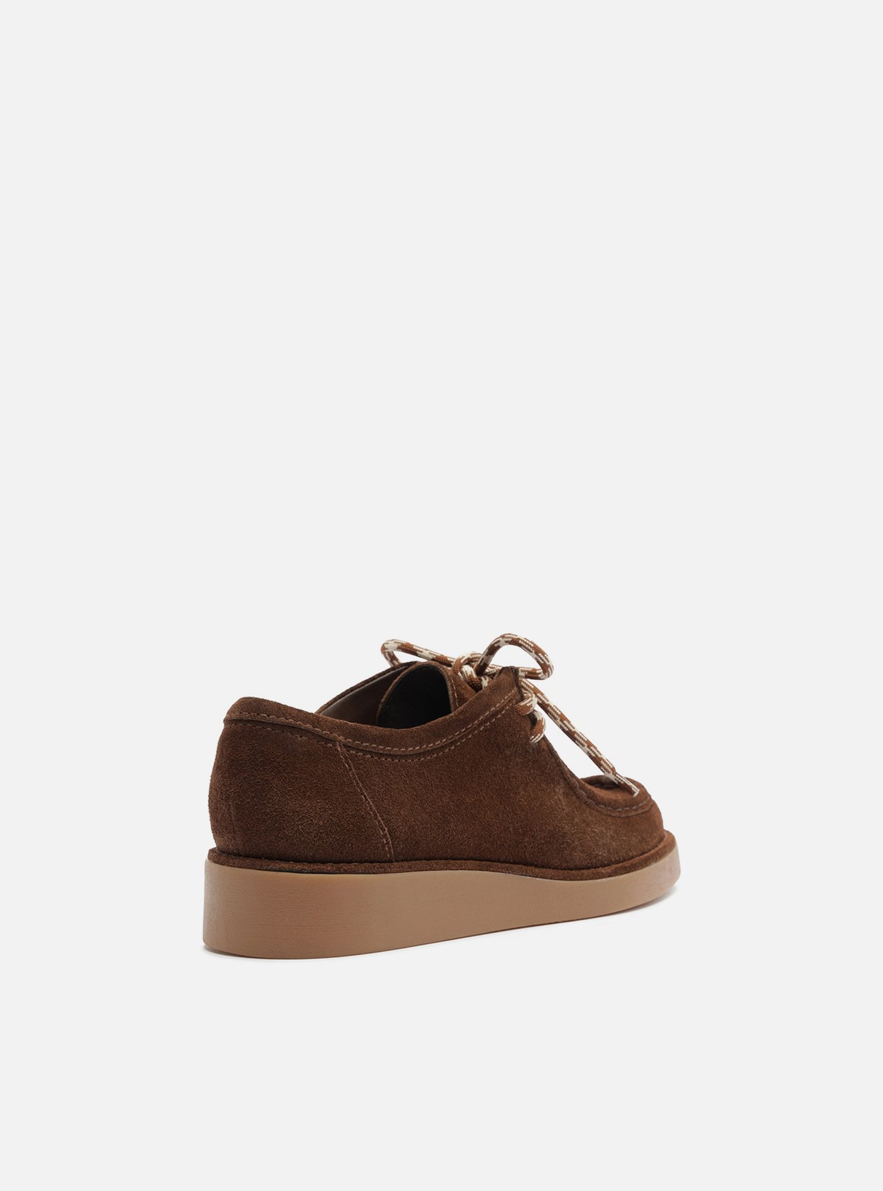 Mocassim Marrom Acamurçado Flatform Amarração — foto 3
