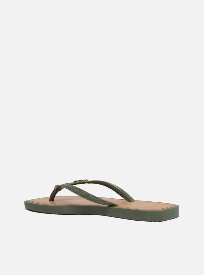 Chinelo de Dedo Verde Bico Quadrado Brizza