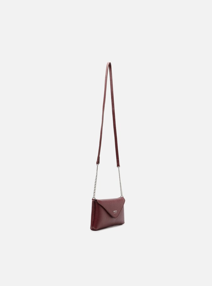 Bolsa Tiracolo Vinho Giorno Pequena Envelope