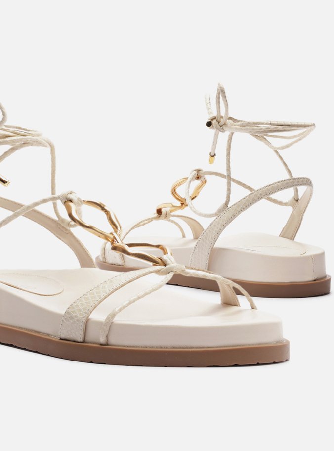 Sandália Papete Off-White Corrente Amarração