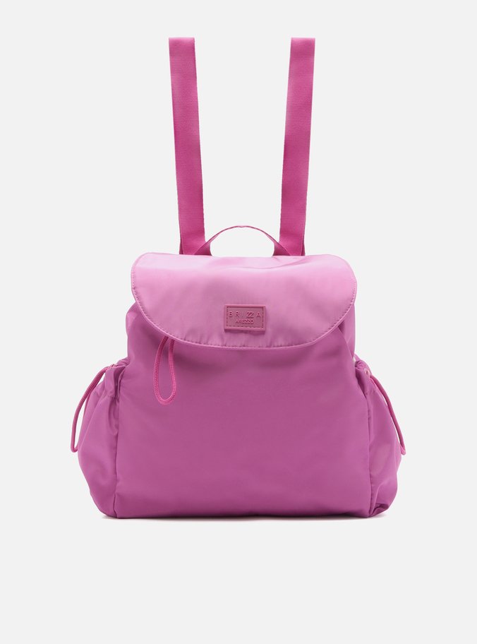 Mochila Roxa Nylon Gigi Média Brizza