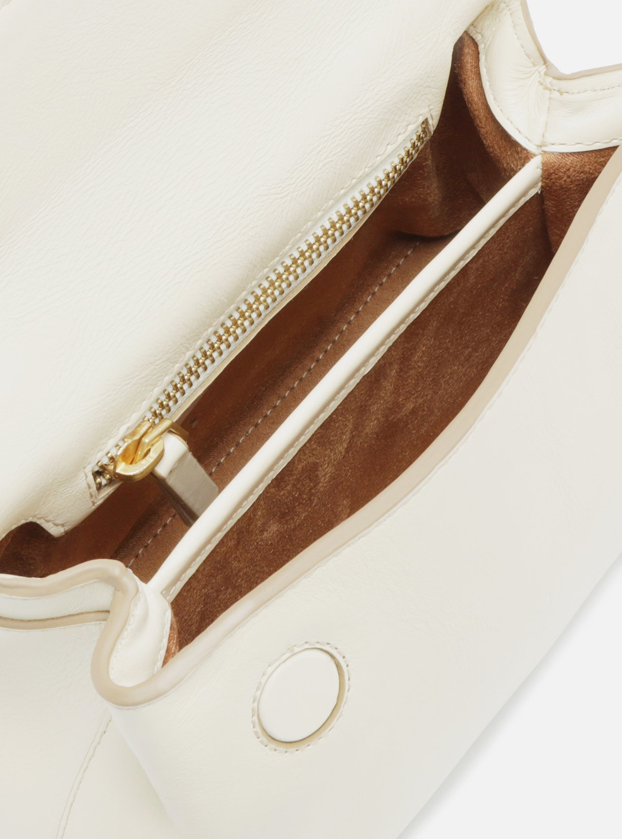 Tiracolo Off-White Couro Pequena Bag Charm Victória — foto 4