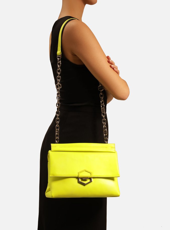 Bolsa Tiracolo Verde Couro Ágatha Média