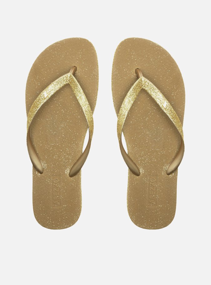 Chinelo de Dedo Dourado Brizza