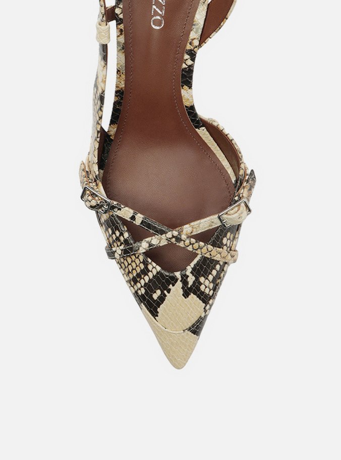 Scarpin Animal Print Salto Baixo New Amélia