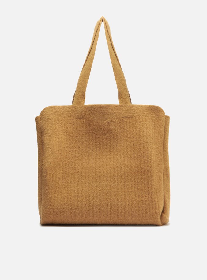 Bolsa Shopping Marrom Pelo Mônaco Grande