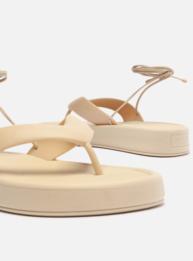 Sandália Rasteira Off-White Sunny Brizza