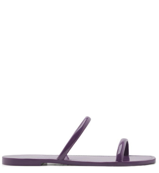 Rasteira Roxa Injetada Aberta Tira Dupla Real Purple