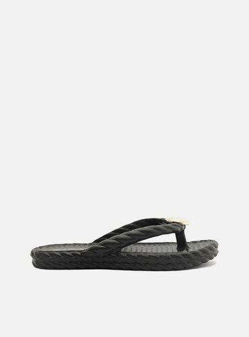 Chinelo de Dedo Preto Marrocos Metal