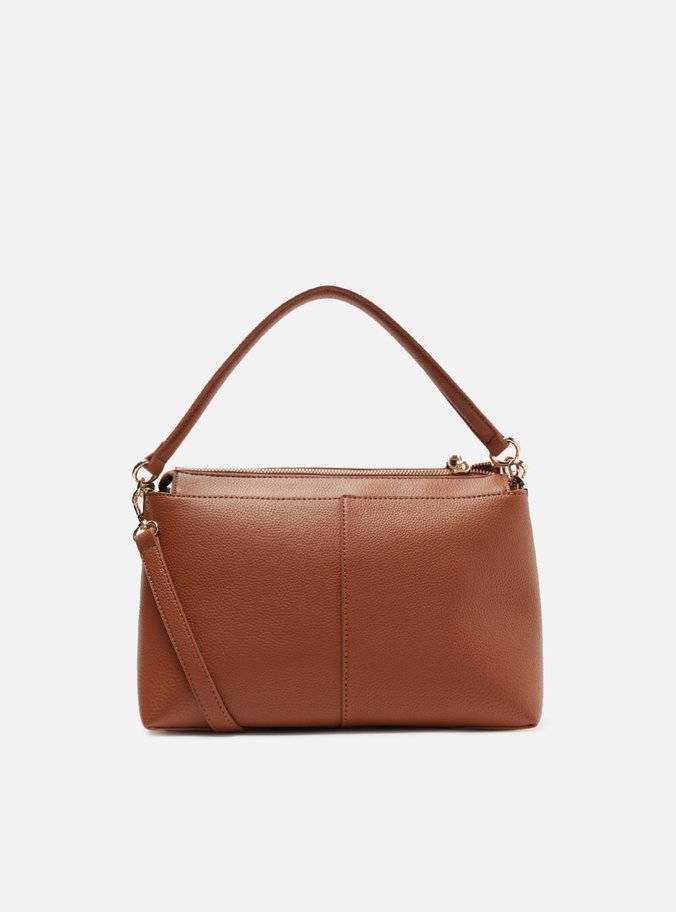 Bolsa Tote Marrom Média Bolso Frontal
