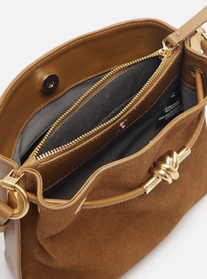 Bolsa Tiracolo Caramelo Couro Helena Pequena