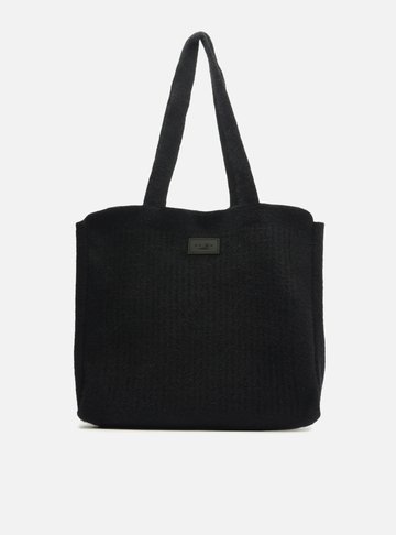 Bolsa Shopping Preta Pelo Mônaco Grande