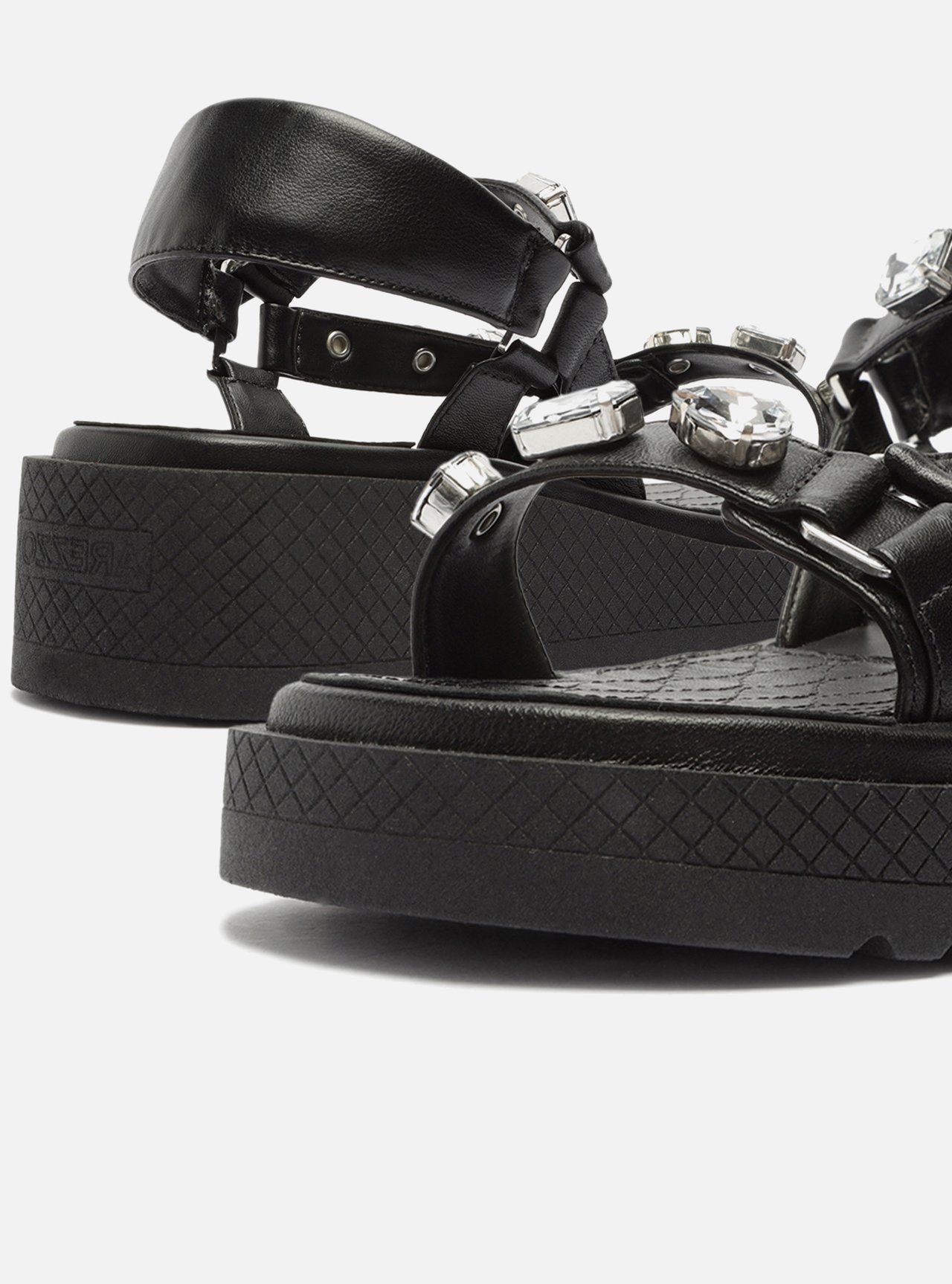 Papete Preta Flatform Pedrarias — foto 3