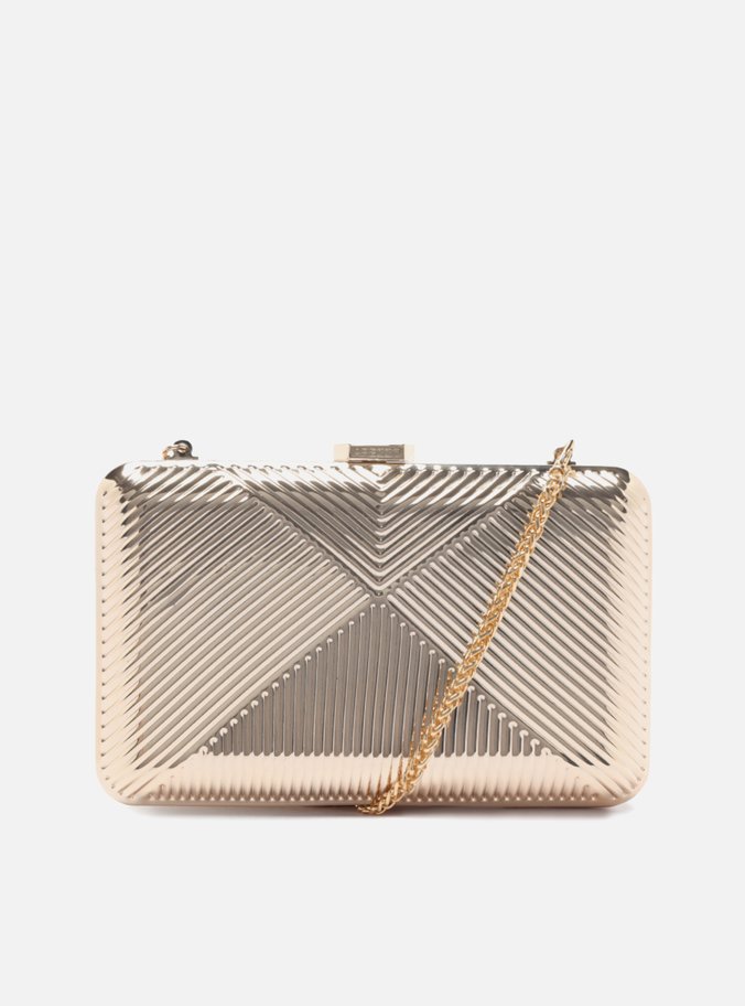 Bolsa Tote Dourada Pequena Metal