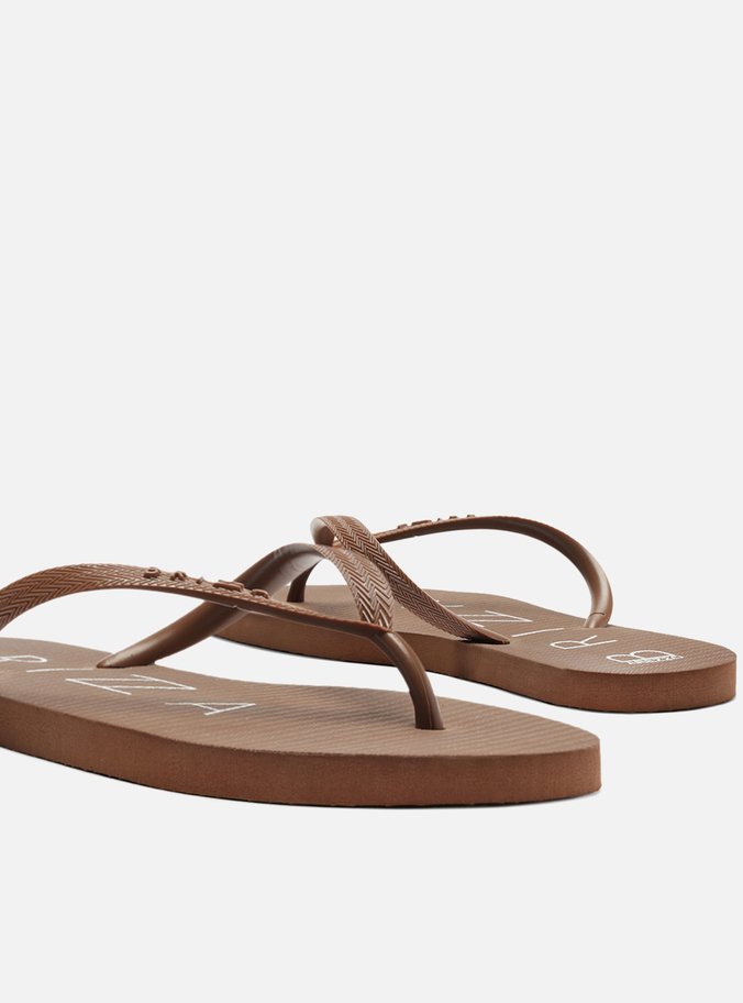 Chinelo de Dedo Marrom Básico Brizza