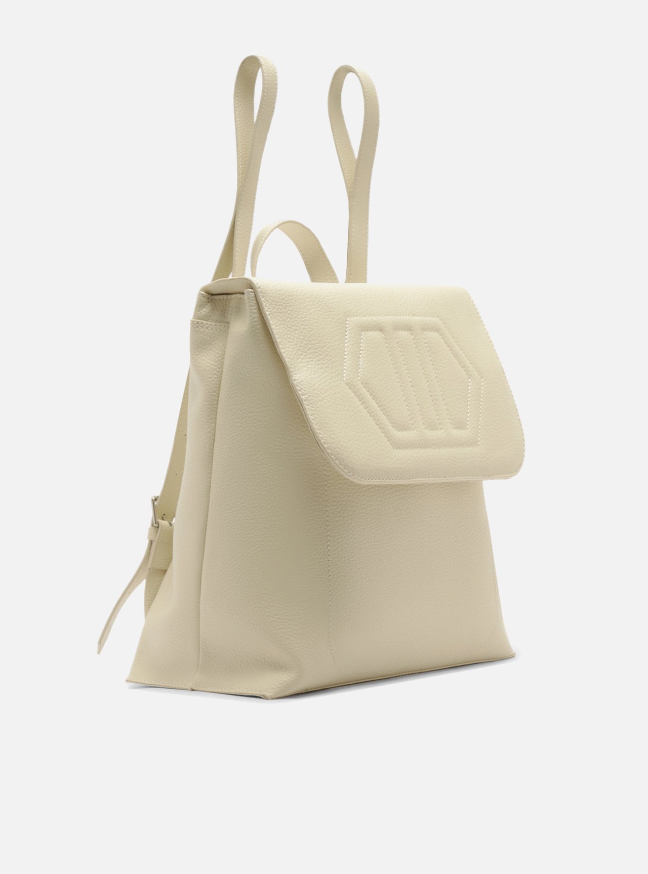 Bolsa Mochila Branca Grande Monograma — foto 5