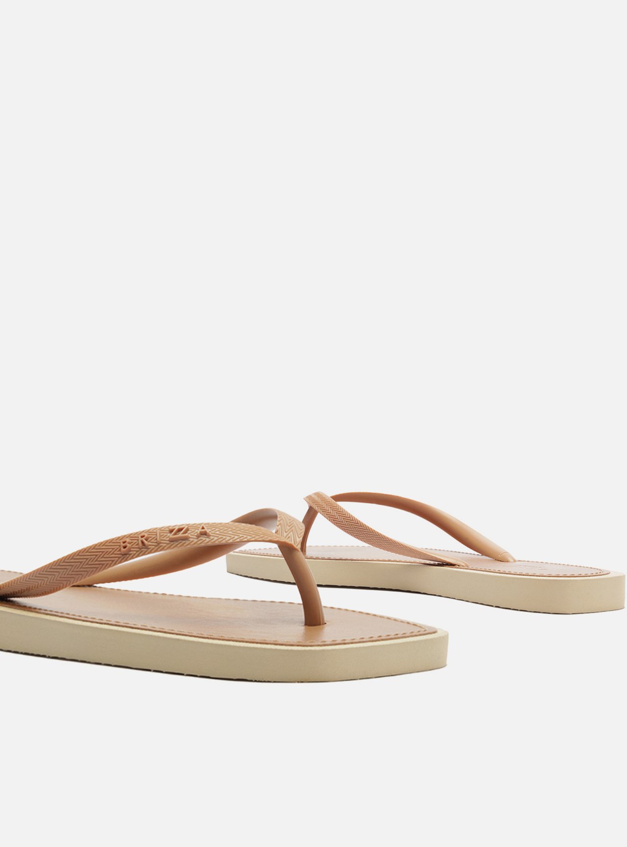 Chinelo Marrom Bico Quadrado Brizza — foto 4