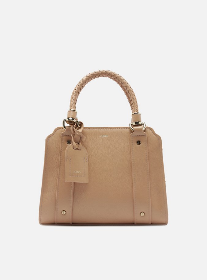 Bolsa Tote Couro Nude Piazza Média